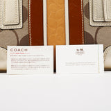 F11620 Beige Signature Turnlock Tote Bag