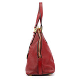 Burgundy Leather Tote Bag