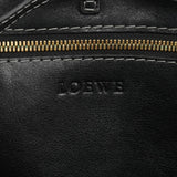Black Oversized Leather Pocket Tote Bag
