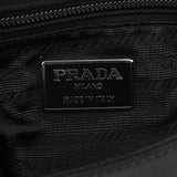B7097 Black Tessuto Vitello Top Handle Bag
