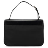 B7097 Black Tessuto Vitello Top Handle Bag