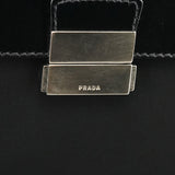 B7097 Black Tessuto Vitello Top Handle Bag