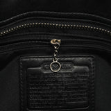 10249 Black Smooth Leather Hamptons Tote Bag