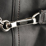 10249 Black Smooth Leather Hamptons Tote Bag