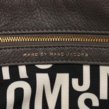 Grey Leather Classic Q 2-Way Bag