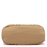 Tan Leather Pillow Tote Bag