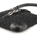 8K04 Black Signature Hamptons Shoulder Bag