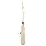 005 0818 Ivory Patent Leather Square G Shoulder Bag