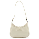 005 0818 Ivory Patent Leather Square G Shoulder Bag
