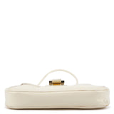 005 0818 Ivory Patent Leather Square G Shoulder Bag