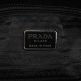 Fall 1999 Grey Black Wool Leather Padlock Tote Bag