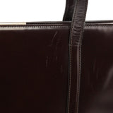 1995 Brown Spazzolato Sport Clutch Tote Bag