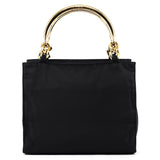 Navy Tessuto Metallo Tote Bag