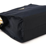 Navy Tessuto Metallo Tote Bag
