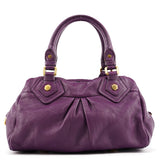 Purple Leather Classic Q Baby Groovee 2-Way Bag