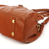 Brown Leather Classic Q Baby Groovee 2-Way Bag