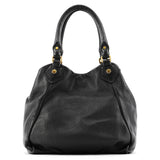 2-Way Tasche Classic Q Fran aus schwarzem Leder