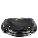 2-Way Tasche Classic Q Fran aus schwarzem Leder