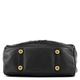 Sac deux portés Classic Q Baby Groovee en cuir noir