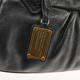 Sac deux portés Classic Q Baby Groovee en cuir noir
