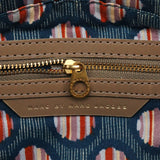 Borsa convertibile in pelle grigia con logo in rilievo