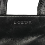 Mini borsa tote in cavallino leopardato marrone e nero