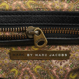 Ring Tote Bag aus schwarzem Leder