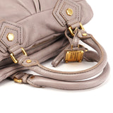 Grey Leather Classic Q Baby Groovee 2-Way Bag
