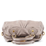 Grey Leather Classic Q Baby Groovee 2-Way Bag