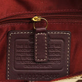 12466 Beige Burgundy Python Hamptons Tote Bag