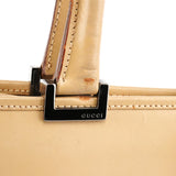 002 1064 Jackie tote i beige læder