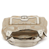F24742 Borsa tote Campbell Soho beige e bianca