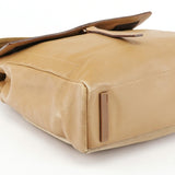 Spring 1999 skuldertaske i beige kalveskind