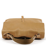 Spring 1999 skuldertaske i beige kalveskind