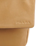 Spring 1999 skuldertaske i beige kalveskind