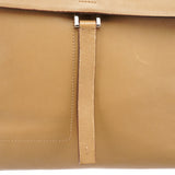 Spring 1999 skuldertaske i beige kalveskind