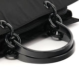 1998 Tessuto Mare tote i sort nylon med resinhanke