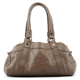 Multi-Pocket taske i taupe læder