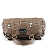 Multi-Pocket taske i taupe læder