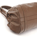 Multi-Pocket taske i taupe læder