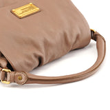 Borsa Classic Q Fran in pelle taupe