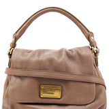 Borsa Classic Q Fran in pelle taupe