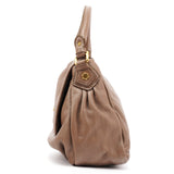 Borsa Classic Q Fran in pelle taupe