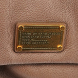 Borsa Classic Q Fran in pelle taupe