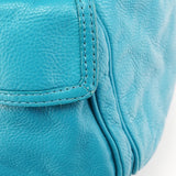 Classic Q Baby Groovee Boston Bag aus blauem Leder