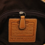 7077 Borsa Soho Signature beige e color cuoio