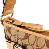 7077 Borsa Soho Signature beige e color cuoio