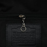 F10927 Soho tote i gråt og sort Signature canvas