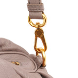 Grey Leather Classic Q Baby Groovee 2-Way Bag