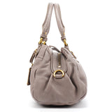 Grey Leather Classic Q Baby Groovee 2-Way Bag